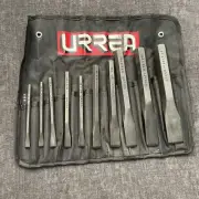 URREA 86D - 10 Pc Cold Cut Chisel Set with Pouch