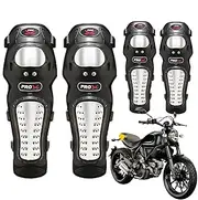 Motorcycle Riding Gear - Protector Pads for Motorcycling,Adults Motorcycle Knee Pads Elbow Guards, Motocross Knee Shin Pads Protector