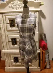 Alexander Wang- One Of Kind Sleeveless Suit Dress With Tweed