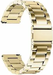 3 Bead Metal Bracelet Wrist Watch Band Stainless Steel Strap Replacement Watchband for Huawei (GT 2 Pro)