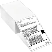 Thermal Shipping Labels, 4x6 Fan-Fold Shipping Label Paper for Thermal Printers, Permanent Adhesive Mailing Postage Labels for Office, Home