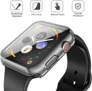 Apple Watch Tempered Glass Screen Protector & Case - 44mm