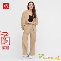 在飛比找Yahoo!奇摩拍賣優惠-優衣庫 女裝 麻混紡西裝 (夾克 外套 通勤 春夏) 445