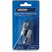 4x Ironair NITTO STYLE MALE AIR CONNECTOR 2Pcs 1/4" BSP Female Thread