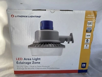Lithonia Lighting 36W LED 4000K Dusk-Dawn Area Security Light 4700L Wet Location