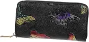 [VALICLUD] Practical Embossed Clutch Bag Women's Wallet Butterflies Pattern and Card Storage