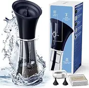 Upgraded Ear Wax Removal with One-Piece Waste Tank - Safe Ear Cleaner with Smart Water Temperature Sensor - Effective Ear Irrigation Kit with 4 Pressure Levels & USB-C Cable - IPX7 - Semi-Transparent