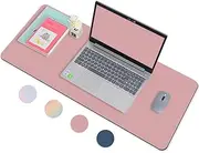 Chamgeco Large Gaming Mouse Pad with Stitched Edges, Desk Mat Desk Pad Mouse Pads with Anti-Slip Rubber Base, Desk Protector Mousepad for Computer Keyboard Laptop Home Office Decor (Color 3, 90*40CM)