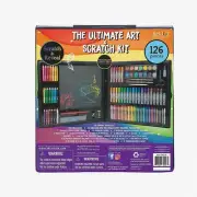 Creative Spark 126-Piece Ultimate Art & Scratch Kit - Assorted Colors for Buddin