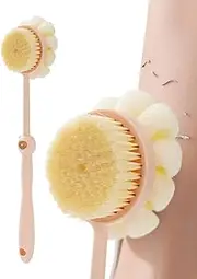 Shower Brushes | Long Handled Scrub Brush for Shower,Double-Sided High-Density Bristles Scrubber, Dirt Removal Gear for Bathtub, Dorm, Traveling, Bathtub
