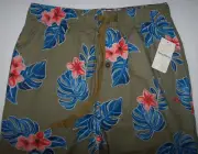NWT Tommy Bahama Light Olive/Blue/Pink FLORAL Woven Pajama/Lounge Pants Men's S