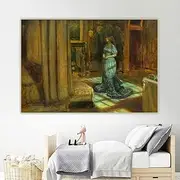 Paint by Numbers Kit for Adults John Everett Millais《The Eve of St. Agnes》 Oil Painting by Numbers Kit for Home Decor Gifts