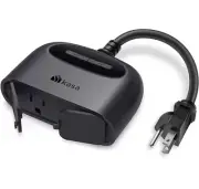 Kasa Outdoor Plug Smart Home Wi-Fi Outlet with 2 Sockets IP64 Weather Resistance