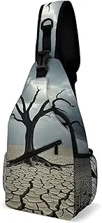 [RTSEBVN] Sling Backpack Fashion Chest Bag Creative Natural Landscape Printing Crossbody Backpacks for Men Women, Style, 38x20cm, Full Printed Chest Bag