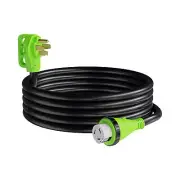 15' Power/Extension Cord with 50 AMP Male Standard/50 AMP Female Locking Adap...