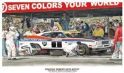 Australian Cars & Transport 1977 Bathurst Moffat Ford Dealers Pitstop Tin Sign