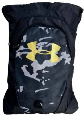 Under Armour Undeniable 2.0 Sackpack Gymsack Backpack Black Camo/Gold 1342663...