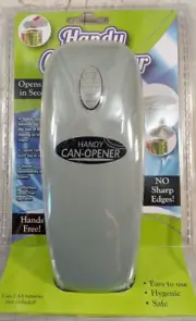 Handy Can-Opener Automatic One Touch Hands-Free Magnetic Lid No Sharp Edges NEW