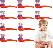 Krujecnt Ball Blowing Toy - 10X Funny Balls Balancing Game | Blow Pipe Balls Game Toys, Funny Balls Balancing Game, Stress Reliever Balance Blowing Toys for Kids