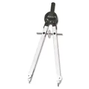 Chartpak Masterbow Compass 10" Maximum Diameter Steel Chrome 401N