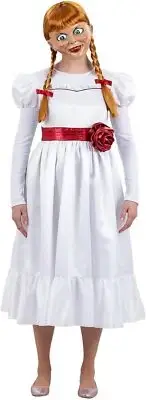 Smiffys 81006 Annabelle Costume, Women, White Red, M-UK Size 12-14