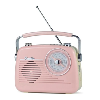 Radio portátil AM FM con altavoz Bluetooth, enchufe de pared para el hogar