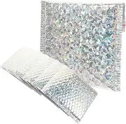 Homoyoyo 20pcs Foam Bag White Envelopes Peel and Seal Labels Baggies Mailing Bag Packaging for Small Business Mailers Folders Packaging Bags Package Bags Color Aluminum Foil Film Silver