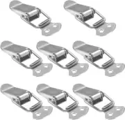 Tool Box Buckle, 8 PCS Stainless Steel Spring Toggle Locks for Cabinet, Boxes