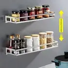 Stainless Steel Kitchen Wall Mounted Spice Rack Organizer Space Saving Solution