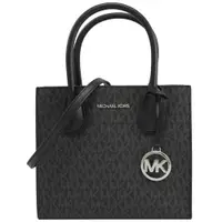 在飛比找ETMall東森購物網優惠-MICHAEL KORS MERCER 滿版MK印花手提兩用