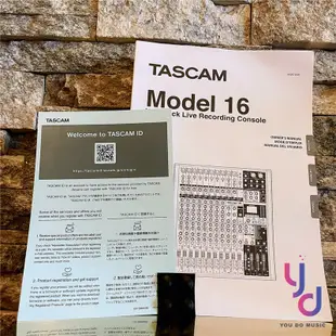 達斯冠 TASCAM Model 16 16軌 Mixer 混音器 現場 錄音 工程 公司貨 一年保 (10折)