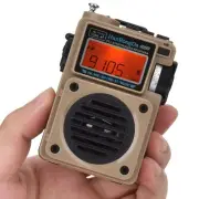 HanRongDa Bluetooth Speaker Small BCL Radio Compatible with MicroSD Card Co 559