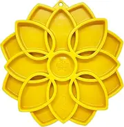 SodaPup Mandala eTray Slowfeeder eTray. Slow Down Your Dog's Food Consumption, The Mandala is a Great Slow Feeder for All Dogs. It's a Slow Feeding Alternative to a Dog Bowl (Yellow)