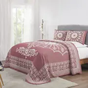 Superior Cotton Blend Bedspread 3-Piece Set, Light Weight Blanket, 2 Matching...