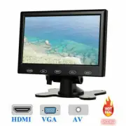 7"/9"/10" PC Screen LCD CCTV DSLR Monitor AV/RCA/VGA/HDMI 1080p for Raspberry Pi