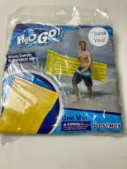 Bestway H20 go Deluxe Comfort Transparent Yellow Mat NWOT