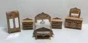 Quarter Inch 1:48th Victorian Master Bedroom Furniture Kit