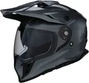 Range Full Face Dual-Sport Helmet Gloss Silver Medium Z1R 0101-10884