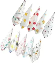 UTHCLO 10Pcs Face Towels Cotton Soft Absorbent Towel for Newborns and Easy Wash Skin Friendly Design