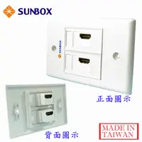 在飛比找PChome24h購物優惠-SUNBOX HDMI 面板插座 (WP-2H)