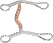 PerGar Horse Snaffle Bit, Stainless Steel Snaffle Bit, Anti Biting Loose Ring Snaffle, Horse Gag Ring Snaffle Bite, Snaffle Bit Horse Bit Buckle for Horse Farm Outdoor Training Equipment