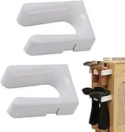 Ceprznvey Slipper Rack, Wall Mounted Shoe Holder, Boot Storage Organizer, No Punching Design for Tall Boots, Slipper Hanger for Shower, 5.91 x 4.21 x 1.97 Inches, White, 1 Set