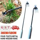Hand Weeder Rake Weeding Weed Remover Puller Manual Tool Garden Stainless Steel