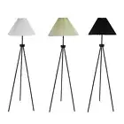 Emitto LED Floor Lamp Modern Tripod Home Decor Stand Reading Light Linen Fabric
