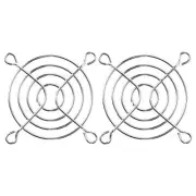 2pcs 60mm PC GPU CPU Cooling Fan Grill Guard Chrome Finger Protector