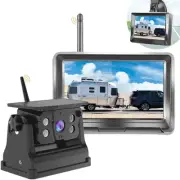 Magnetic Wireless Backup Camera + 5 Inch Monitor System, Solar 2 Split HD Dis...