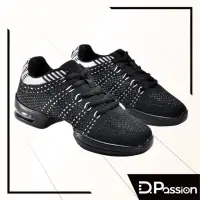 在飛比找momo購物網優惠-【D.Passion x 美佳莉舞鞋】8226 黑飛織(排舞