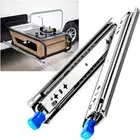 125kg Locking Drawer Slides 305-610mm Extension Heavy Duty Fridge Camper Runners