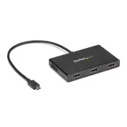 StarTech MSTCDP123HD USB graphics adapter 3840 x 2160 pixels Black