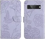 Compatible with Google Pixel 7 Pro 5G Cover,Compatible with Google Pixel 7 Pro 5G Flip Kickstand PU Leather Wallet Phone Case Purple